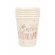 Boldog Szülinapot papírpohár  rosegold 6 db 220 ml