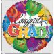 Congrats Grad színes lufis fólia lufi 45 cm