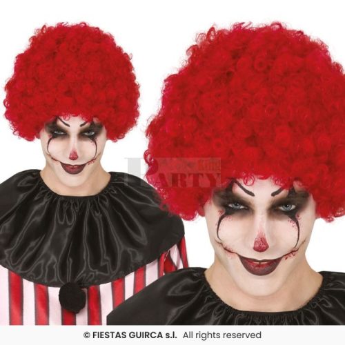 Paróka Afro/Bohóc Piros 