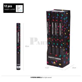 Konfetti ágyú színes szalagos 60 cm 