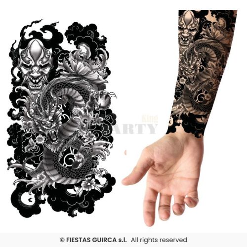 Tetoválás sárkány karra