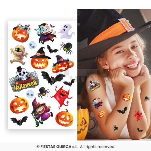 Halloween ikonok tettoválás 