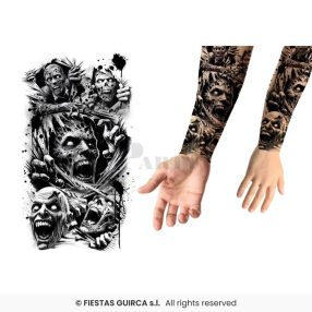 Tetoválás zombik karra