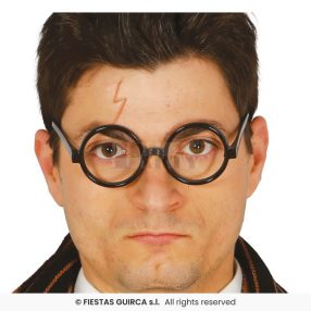 Szemüveg fekete kerek műanyag (Harry Potter)