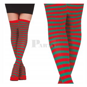 Zöld-piros csíkos manó combfix