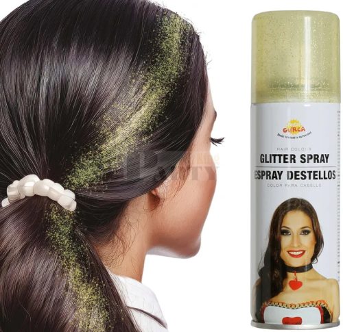 Arany csillámos hajspray