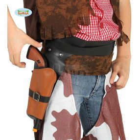 Cowboy fegyvertartó öv fegyverrel 