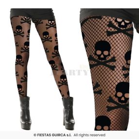 Koponya mintás necc harisnya