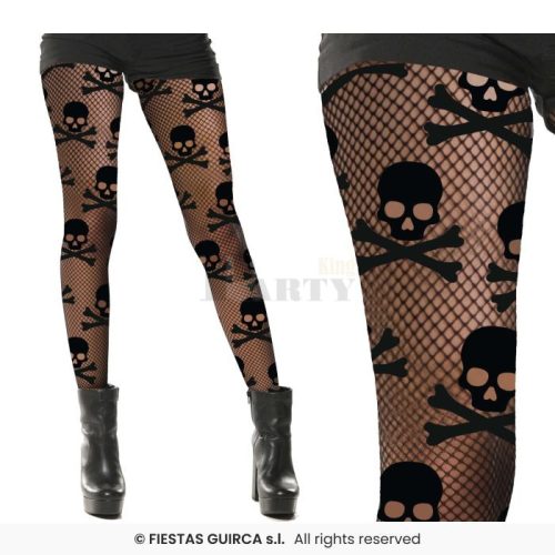 Koponya mintás necc harisnya