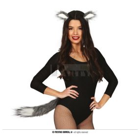 Farkas szett füllel és farokkal