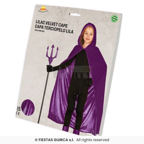 Lila bársony köpeny