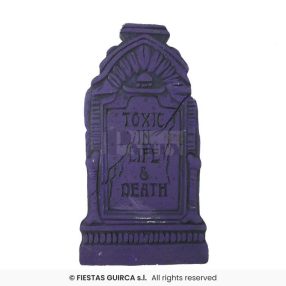 Sírkő "Toxic in life" 43x22cm 