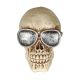 Napszemüveges koponya szobor