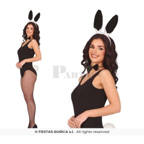 Nyuszi szett 3 részes fekete fehér