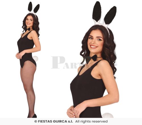 Nyuszi szett 3 részes fekete fehér