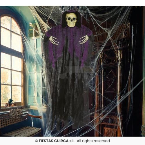 Függő csontváz fekete tunikás 90cm 