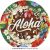 ALOHA party tányér 6 db 23 cm