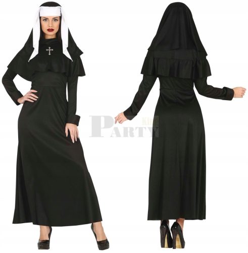 Gótikus apáca jelmez L-es 