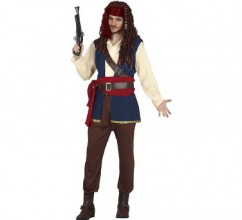 Jack Sparrow kalóz jelmez 52-54-es (L) 