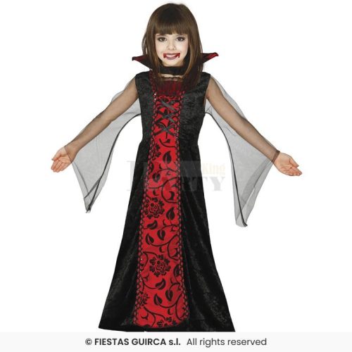 Vámpír grófnő jelmez 10-12 éves