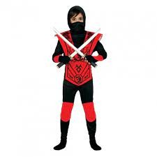 Vörös ninja jelmez 5-6 éves