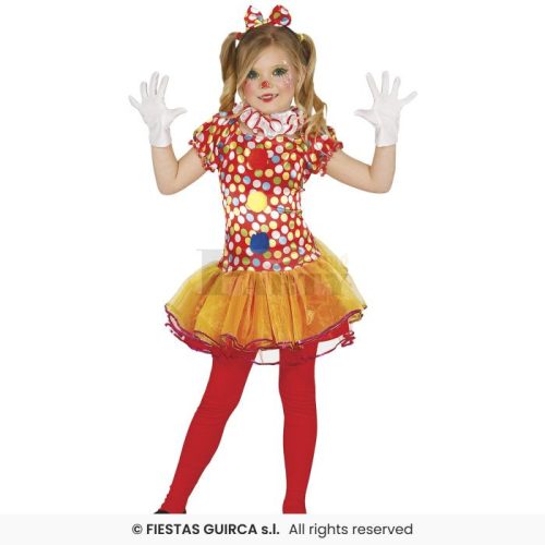 Bohóclány jelmez 7-9 éves