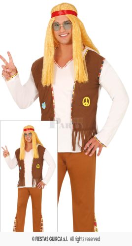 Hippi férfi jelmez XL-es