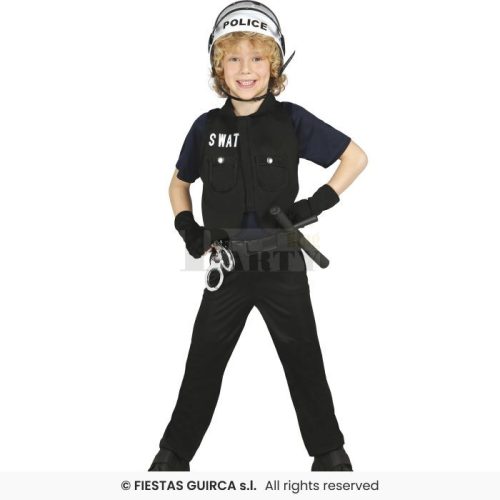 S.W.A.T. rendőr jelmez 3-4 éves