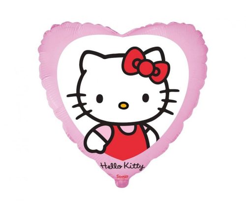 Hello Kitty szív fólia lufi 46 cm