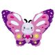 Pink pillangó fólia lufi 58 cm