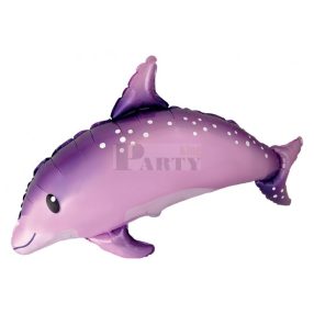 Cuki pink delfin fólia lufi 