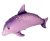 Cuki pink delfin fólia lufi 