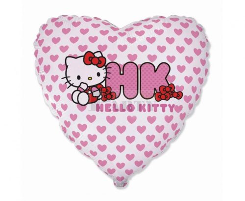 Hello Kitty szív fólia lufi 45 cm