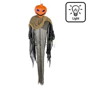 Halloween tökfej világító szemekkel 155 cm