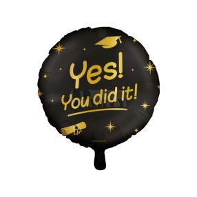 Yes you did it ballagási fólia lufi 45 cm